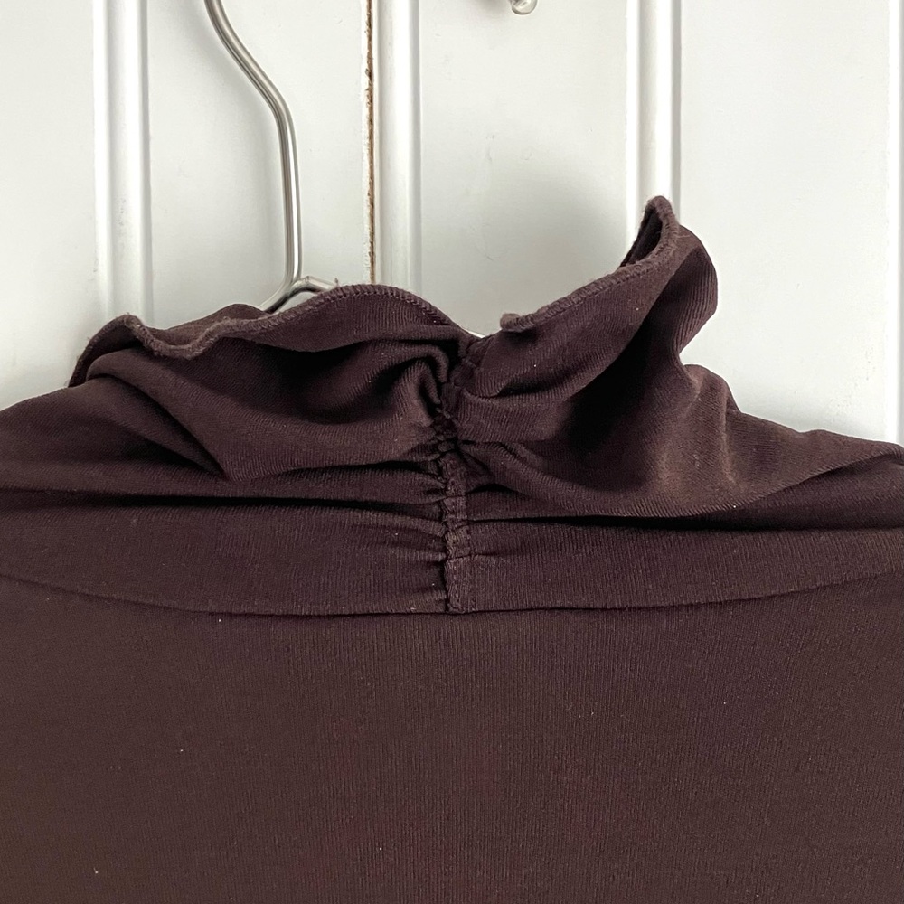 VINTAGE EILEEN FISHER 100% Silk Long Sleeve Turtleneck - Picture 5 of 7